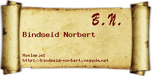 Bindseid Norbert névjegykártya